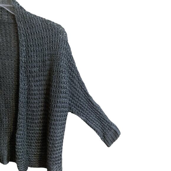 Eileen Fisher Green Linen Silk Open Weave Cardigan PJ Women's Size PP - Picture 6 of 9